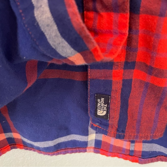 The North Face Red and Blue Plaid Button Down Shirt - Picture 6 of 6